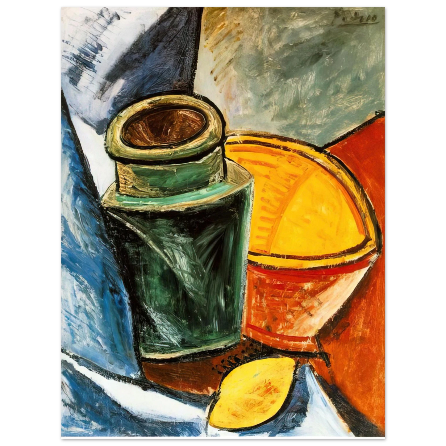Pablo Picasso - Still life with lemons  75x100 cm / 30x40inches Fine Art Poster