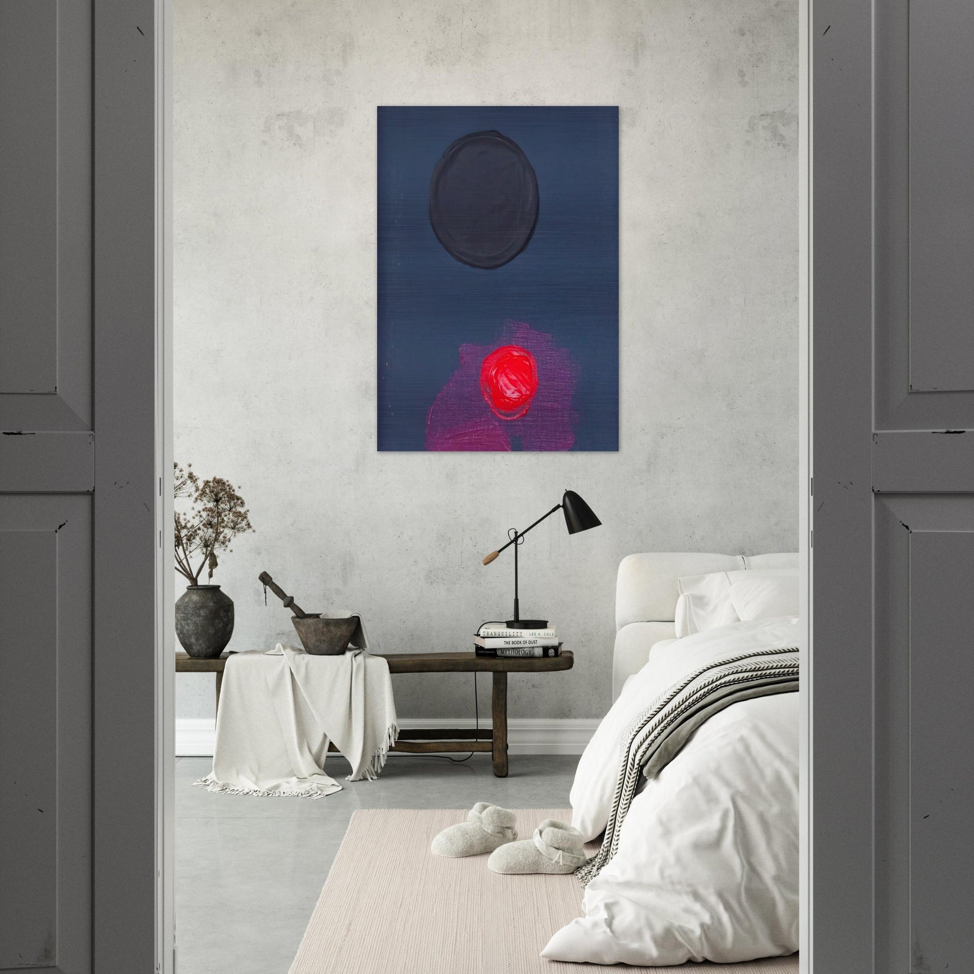 BAS 1974 - Luis Feito Brushed Aluminum Print - 70x100 cm / 28x40 inches | Luis Feito Aluminum Print | Luis Feito Prints