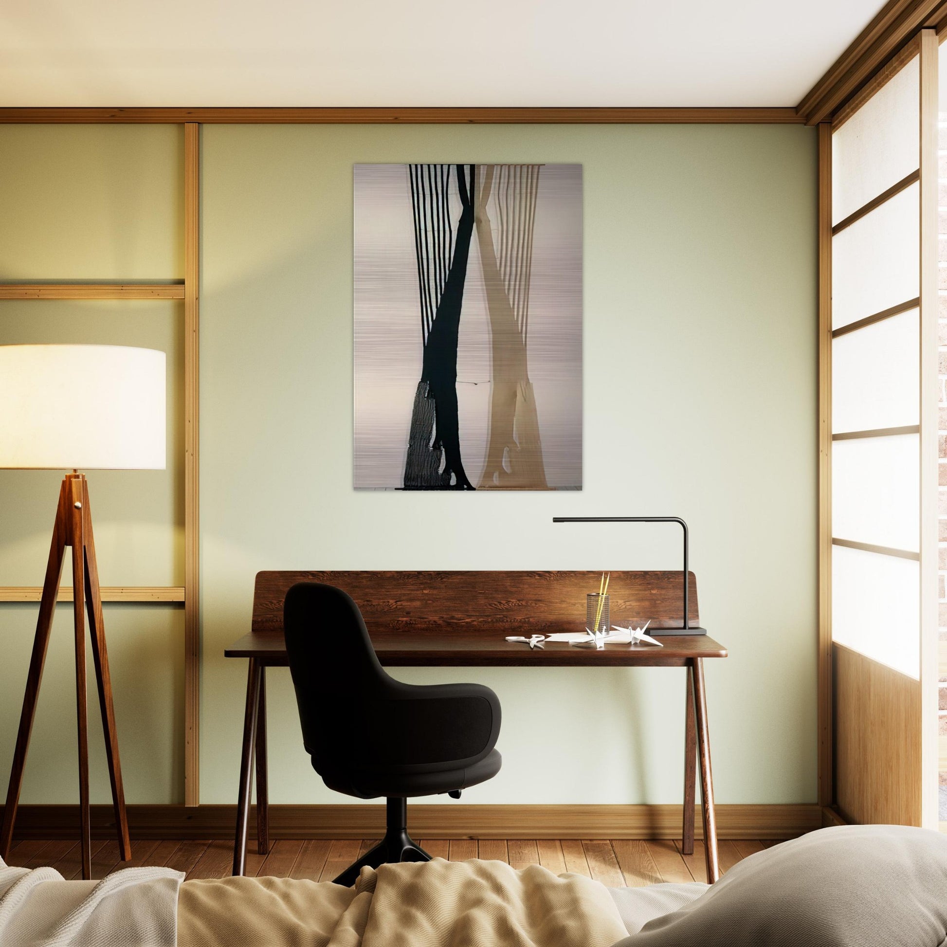 THE KING I 1962 - Lenore Tawney Brushed Aluminum Print - 70x100 cm / 28x40 inches | Lenore Tawney Aluminum Print | Lenore Tawney Prints