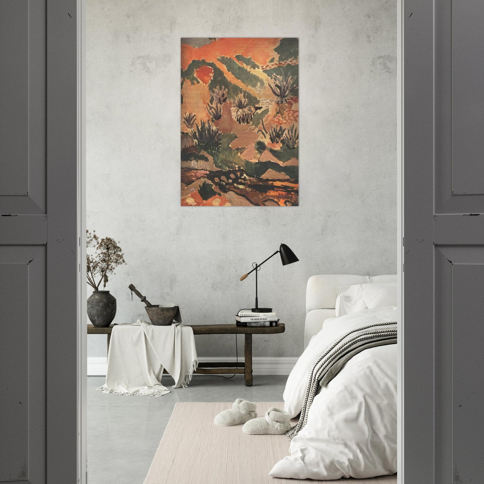 LANDSCAPE WITH BROOK BROOK WITH ALOES 1907 - Henri Matisse Brushed Aluminum Print - 70x100 cm / 28x40 inches | Henri Matisse Aluminum Print | Henri Matisse Prints