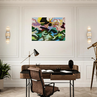 En fuite - Fauvism, Tachisme - Charles Lapicque Brushed Aluminum Print - 70x100 cm / 28x40 inches | Charles Lapicque Aluminum Print | Charles Lapicque Prints