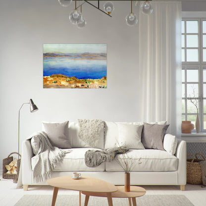 The Lake of Tiberias - John Singer Sargent Brushed Aluminum Print - 70x100 cm / 28x40 inches | John Singer Sargent Aluminum Print | John Singer Sargent Prints