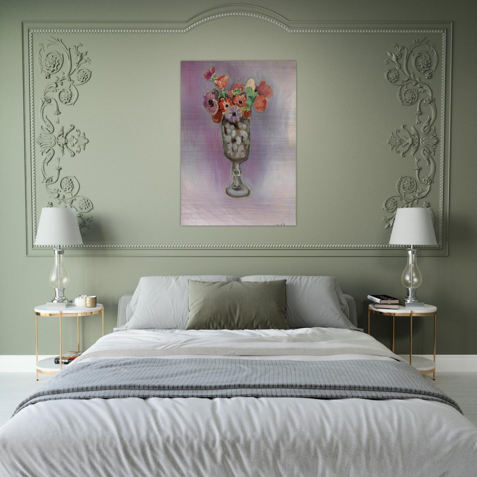 BOUQUET OF ANEMONES 1918 - Henri Matisse Brushed Aluminum Print - 70x100 cm / 28x40 inches | Henri Matisse Aluminum Print | Henri Matisse Prints