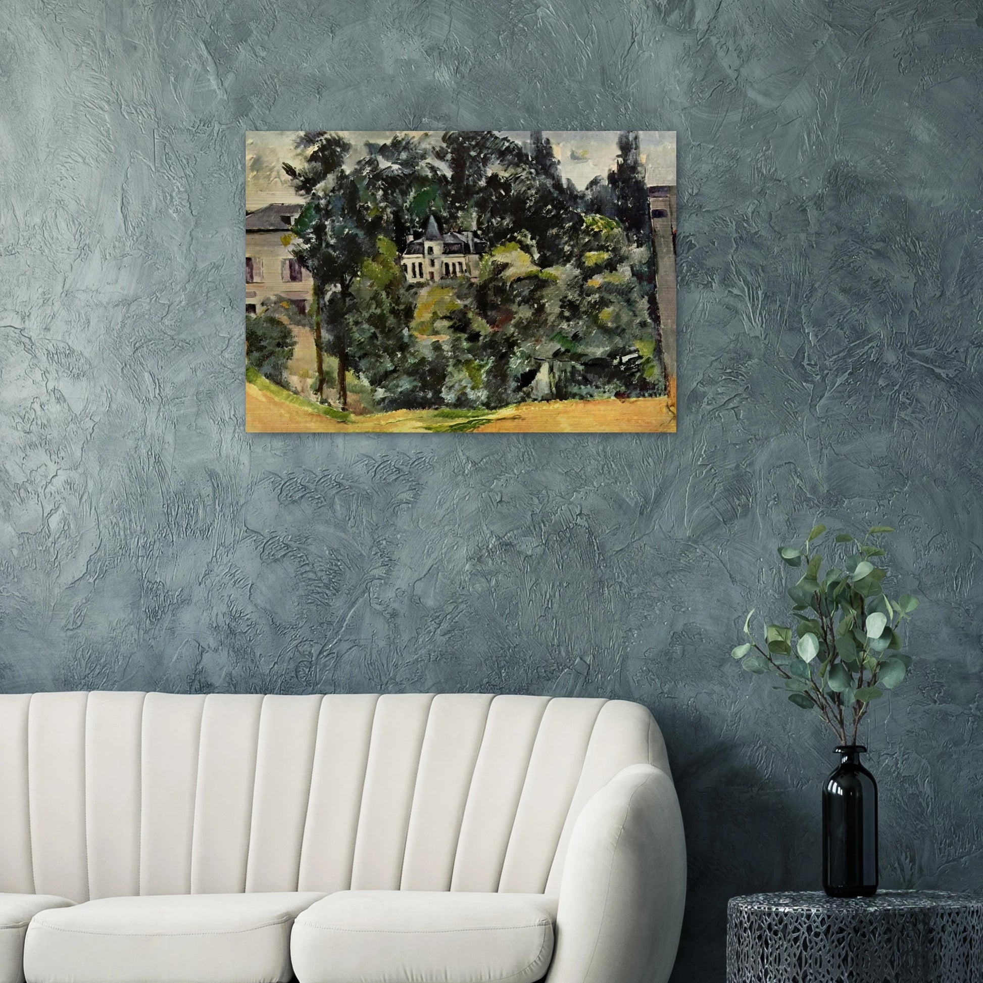 Castle of Marines - Paul Cézanne Brushed Aluminum Print - 70x100 cm / 28x40 inches | Paul Cézanne Aluminum Print | Paul Cézanne Prints