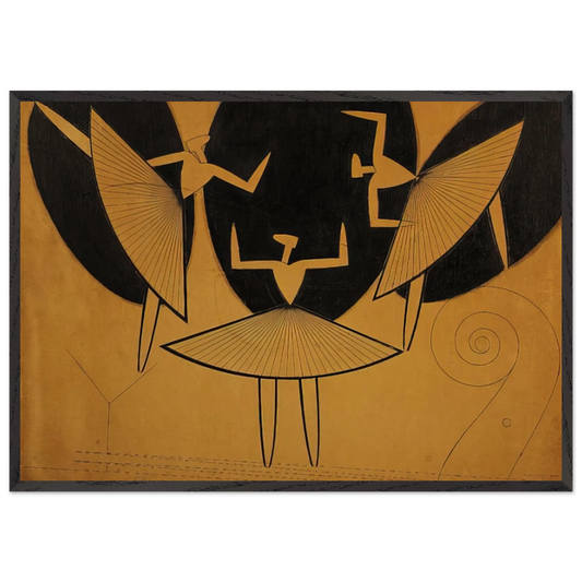 SILHOUETTE - Man Ray 70x100 cm / 28x40 inches Framed Art Print – Black Wooden Frame