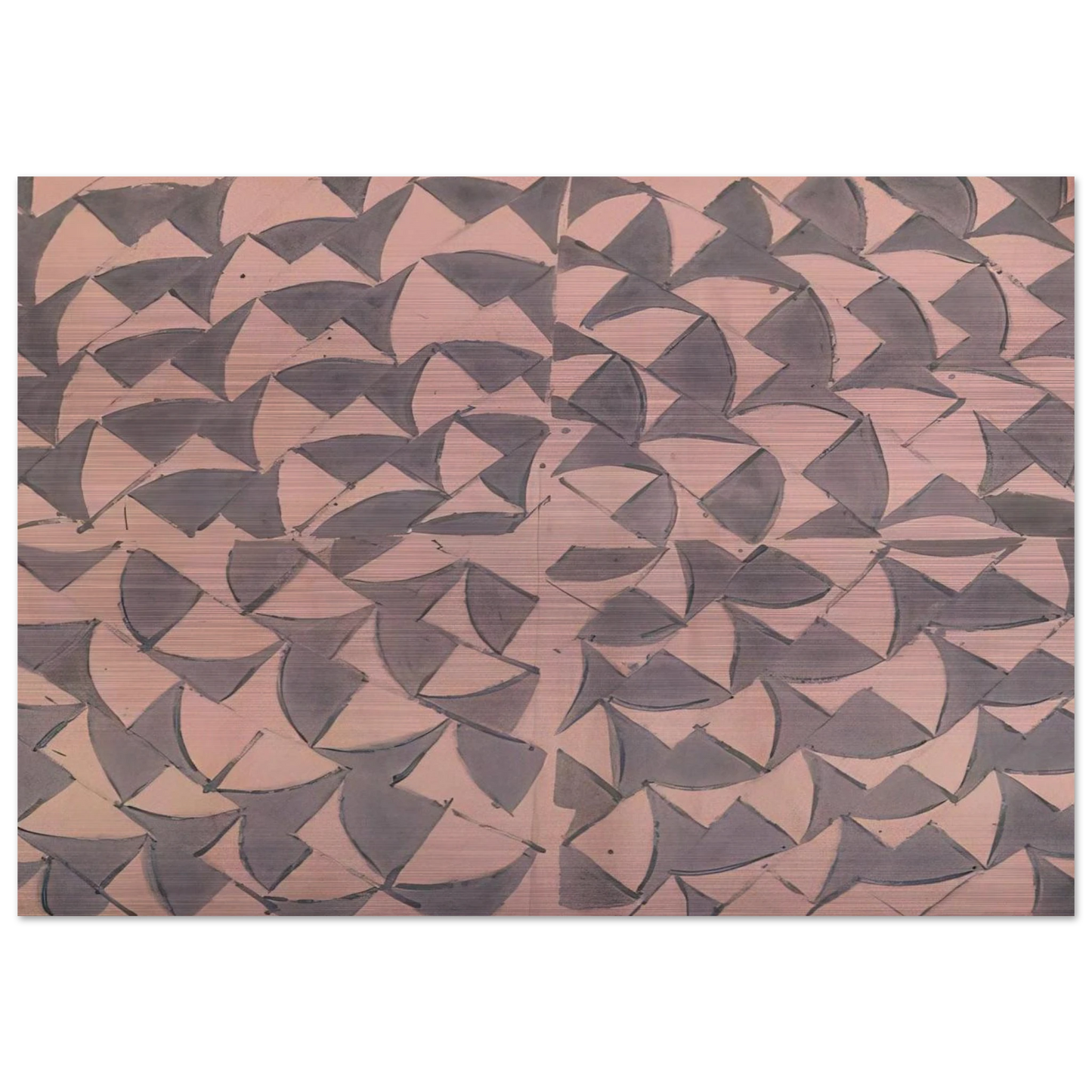 Rosa grigio grande - 1973 - Carla Accardi Brushed Aluminum Print - 70x100 cm / 28x40 inches | Carla Accardi Aluminum Print | Carla Accardi Prints