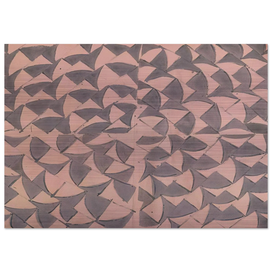 Rosa grigio grande - 1973 - Carla Accardi Brushed Aluminum Print - 70x100 cm / 28x40 inches | Carla Accardi Aluminum Print | Carla Accardi Prints