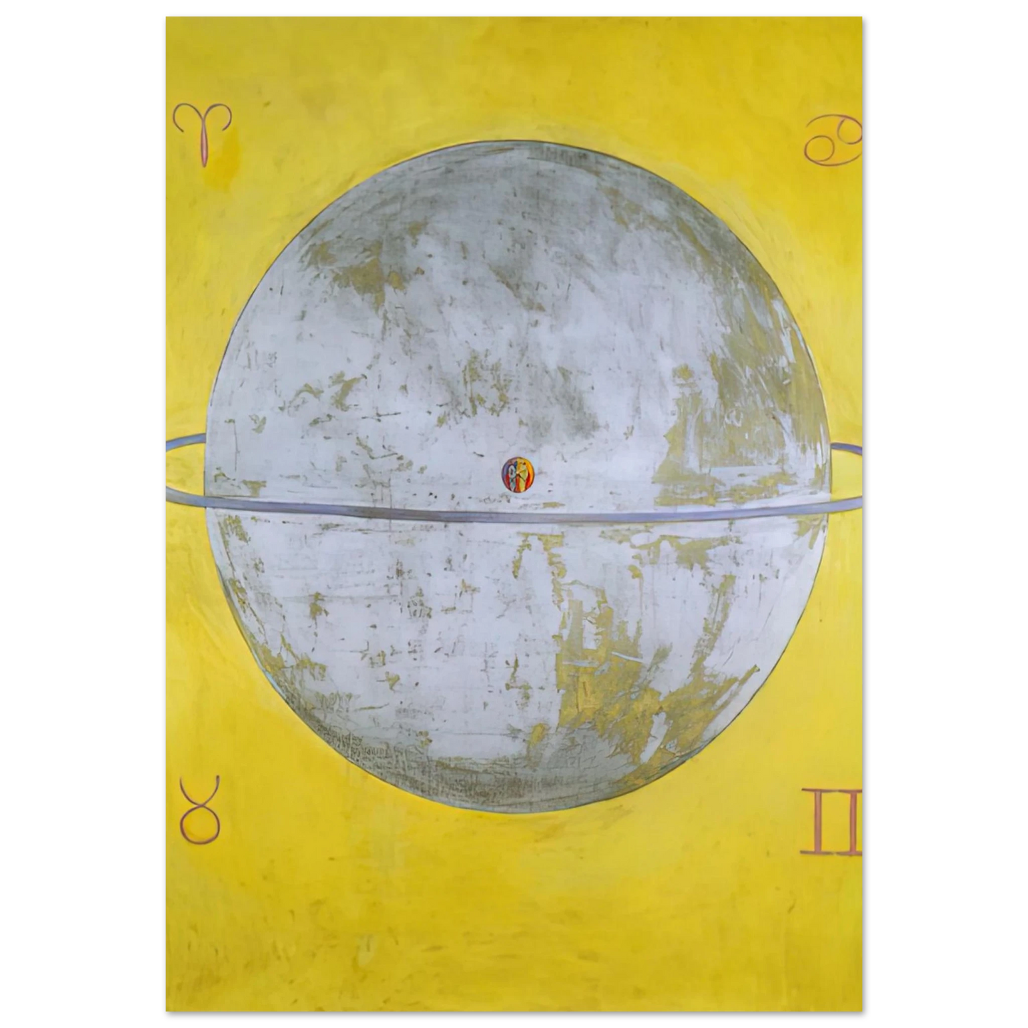 Hilma af Klint - THE DOVE NR 12 1915 Wall art - 13x18 cm / 5x7 inches - Fine Art Poster-canvas - -