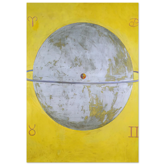 Hilma af Klint - THE DOVE NR 12 1915 Wall art - 13x18 cm / 5x7 inches - Fine Art Poster-canvas - -