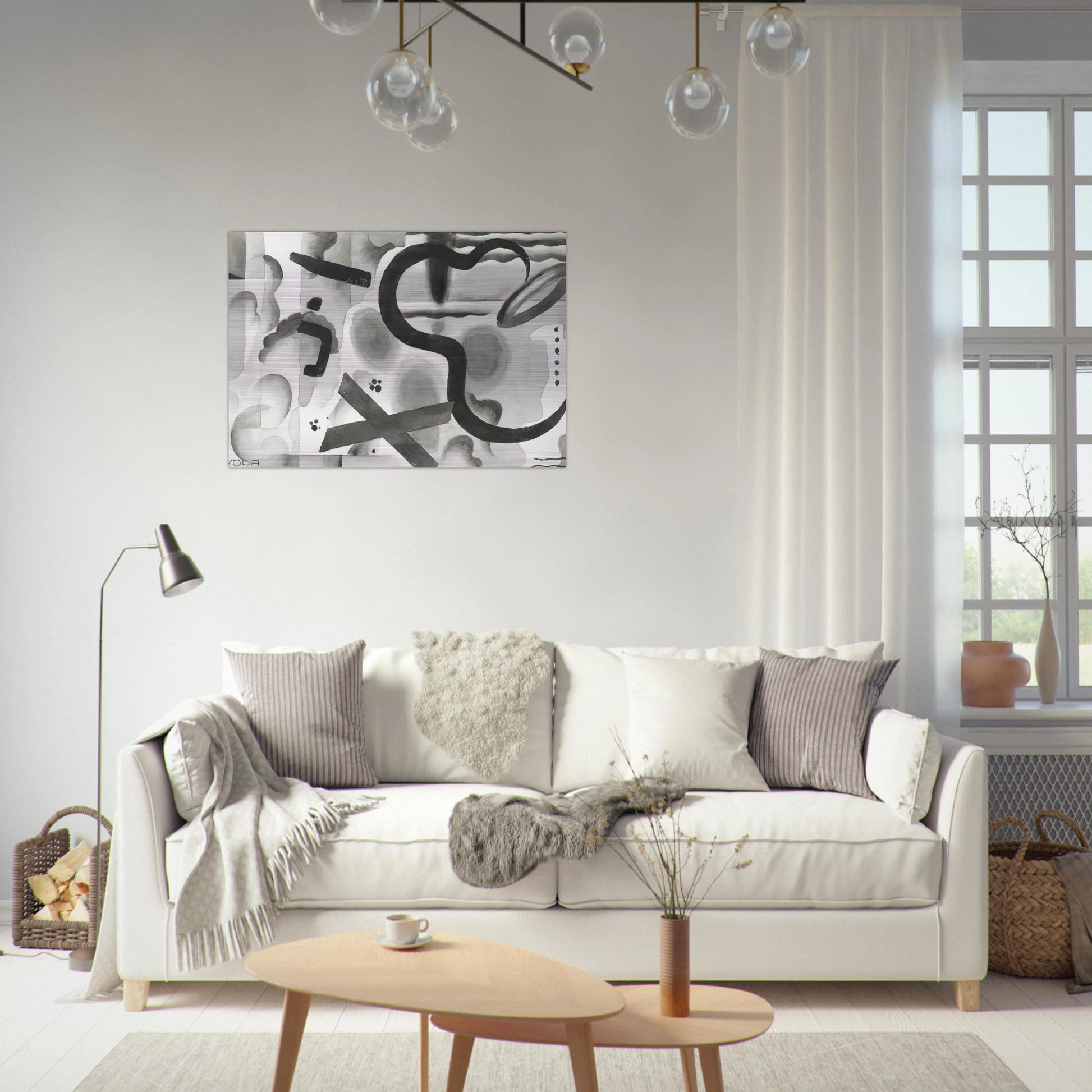 Untitled - Dada - Julius Evola Brushed Aluminum Print - 70x100 cm / 28x40 inches | Julius Evola Aluminum Print | Julius Evola Prints
