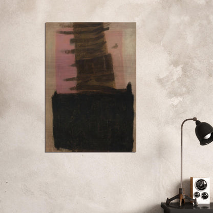 Composition in Black  Ochre - 1957 - Adja Yunkers Brushed Aluminum Print - 70x100 cm / 28x40 inches | Adja Yunkers Aluminum Print | Adja Yunkers Prints
