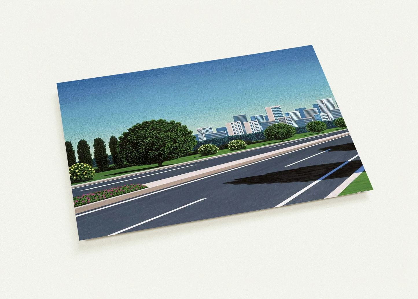 City Highway By Hiroshi Nagai Pack of 10 Post Cards | Hiroshi Nagai Post Cards | A6 (10.5 x 14.8 cm) - 4.1 x 5.8 inches