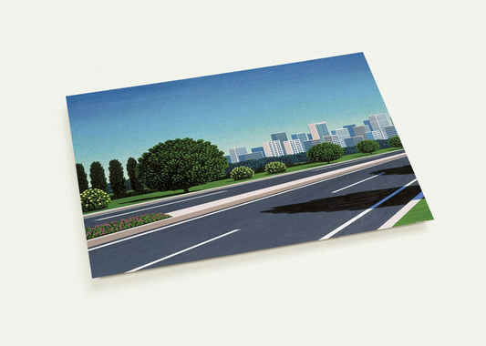 City Highway By Hiroshi Nagai Pack of 10 Post Cards | Hiroshi Nagai Post Cards | A6 (10.5 x 14.8 cm) - 4.1 x 5.8 inches