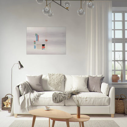 Abstract Composition - Lyrical Abstraction - Nicolas de Stael Brushed Aluminum Print - 70x100 cm / 28x40 inches | Nicolas de Stael Aluminum Print | Nicolas de Stael Prints