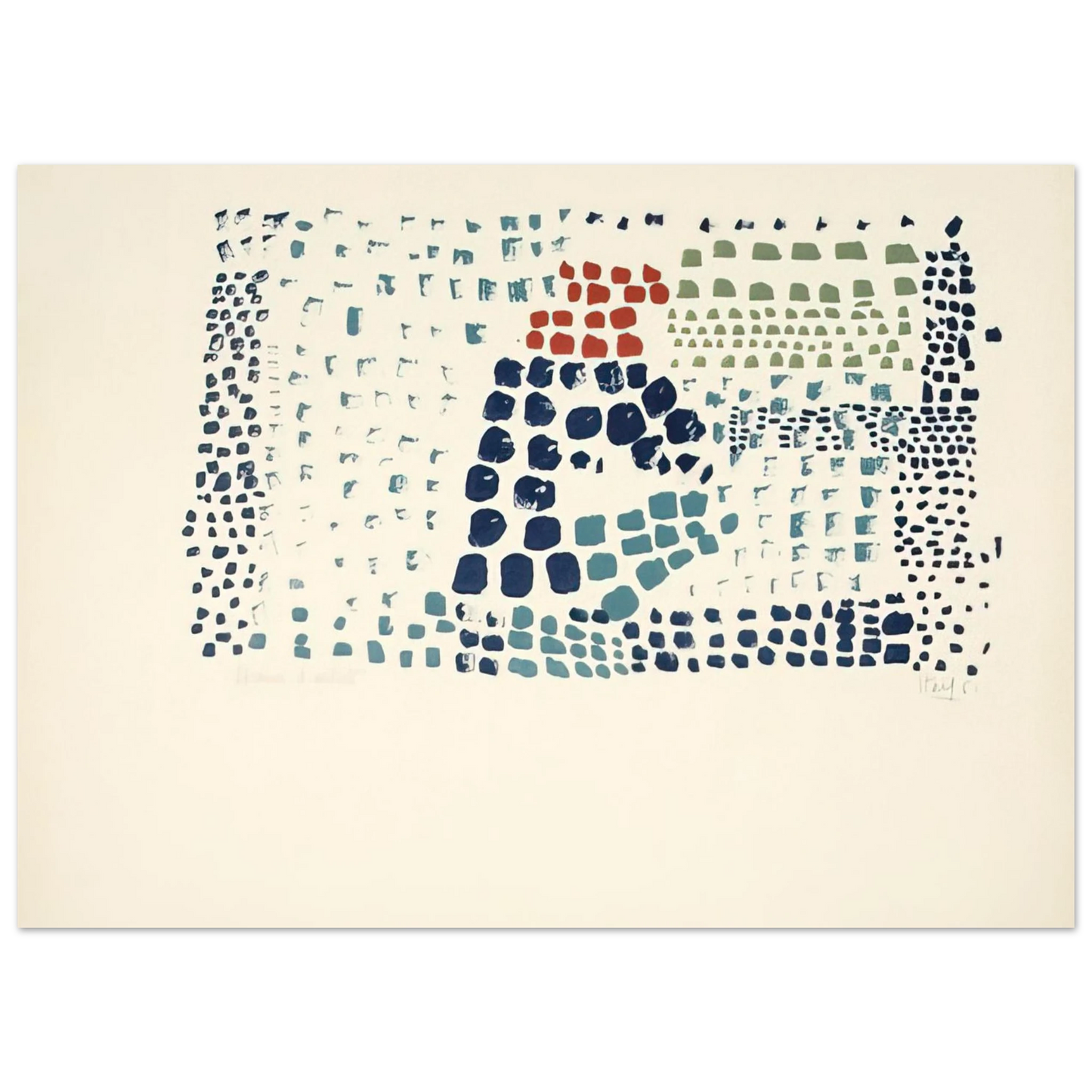 Nicolas de Stael - Study in Colour No. 1 Woimant StaÃƒÂ«l 93 - Art Informel Fine Art Poster
