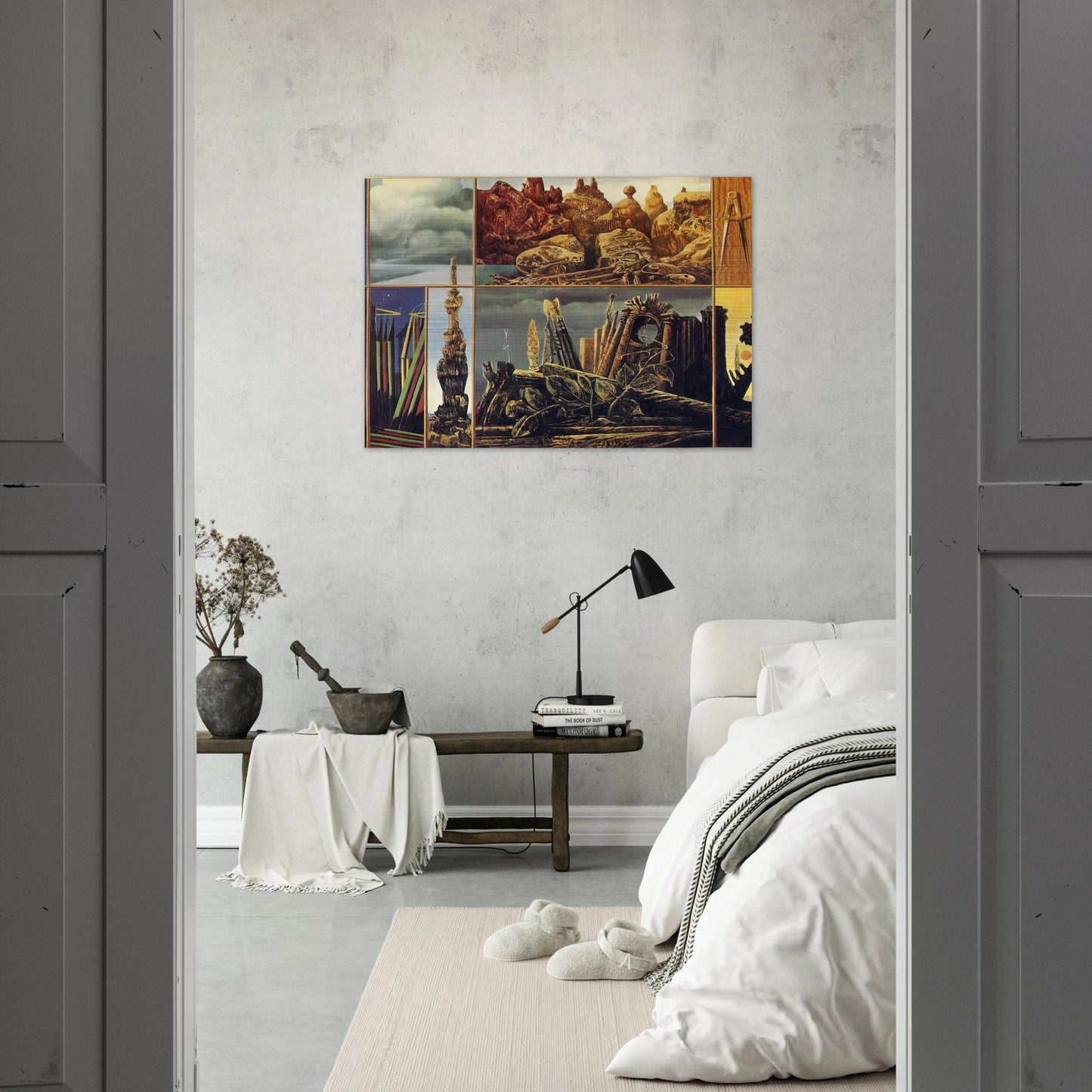 Painting for Young People - Max Ernst Brushed Aluminum Print - 70x100 cm / 28x40 inches | Max Ernst Aluminum Print | Max Ernst Prints
