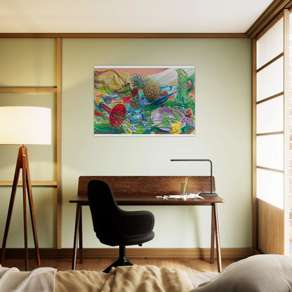 MONKEY BUSINESS 2005 - Janet Fish Brushed Aluminum Print - 70x100 cm / 28x40 inches | Janet Fish Aluminum Print | Janet Fish Prints