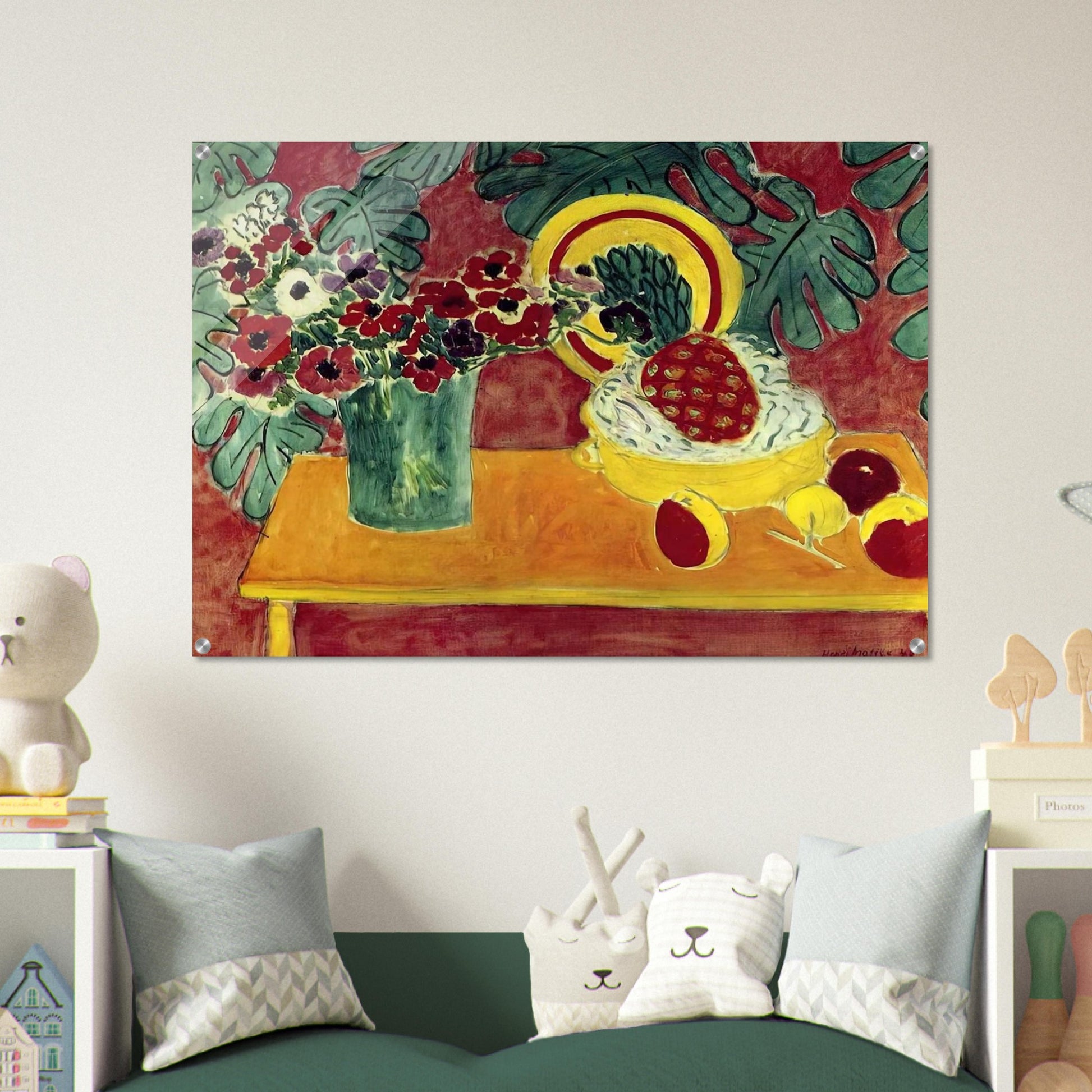 PINEAPPLE AND ANEMONES 1940 - Henri Matisse Acrylic Print - 70x100 cm / 28x40″ inches