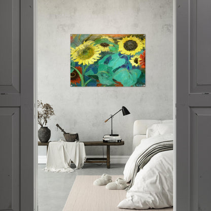 Sunflowers - Emil Nolde Acrylic Print - 70x100 cm / 28x40″ inches