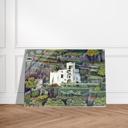 FARMHOUSE RAVELLO COLOUR - MC Escher Acrylic Print - 70x100 cm / 28x40″ inches | Maurits Cornelis Escher Prints