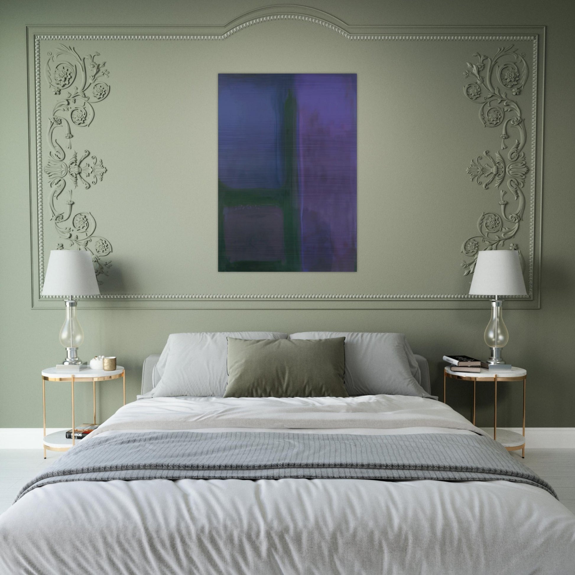 AFTERNOON 1971 - Esteban Vicente Brushed Aluminum Print - 70x100 cm / 28x40 inches | Esteban Vicente Aluminum Print | Esteban Vicente Prints