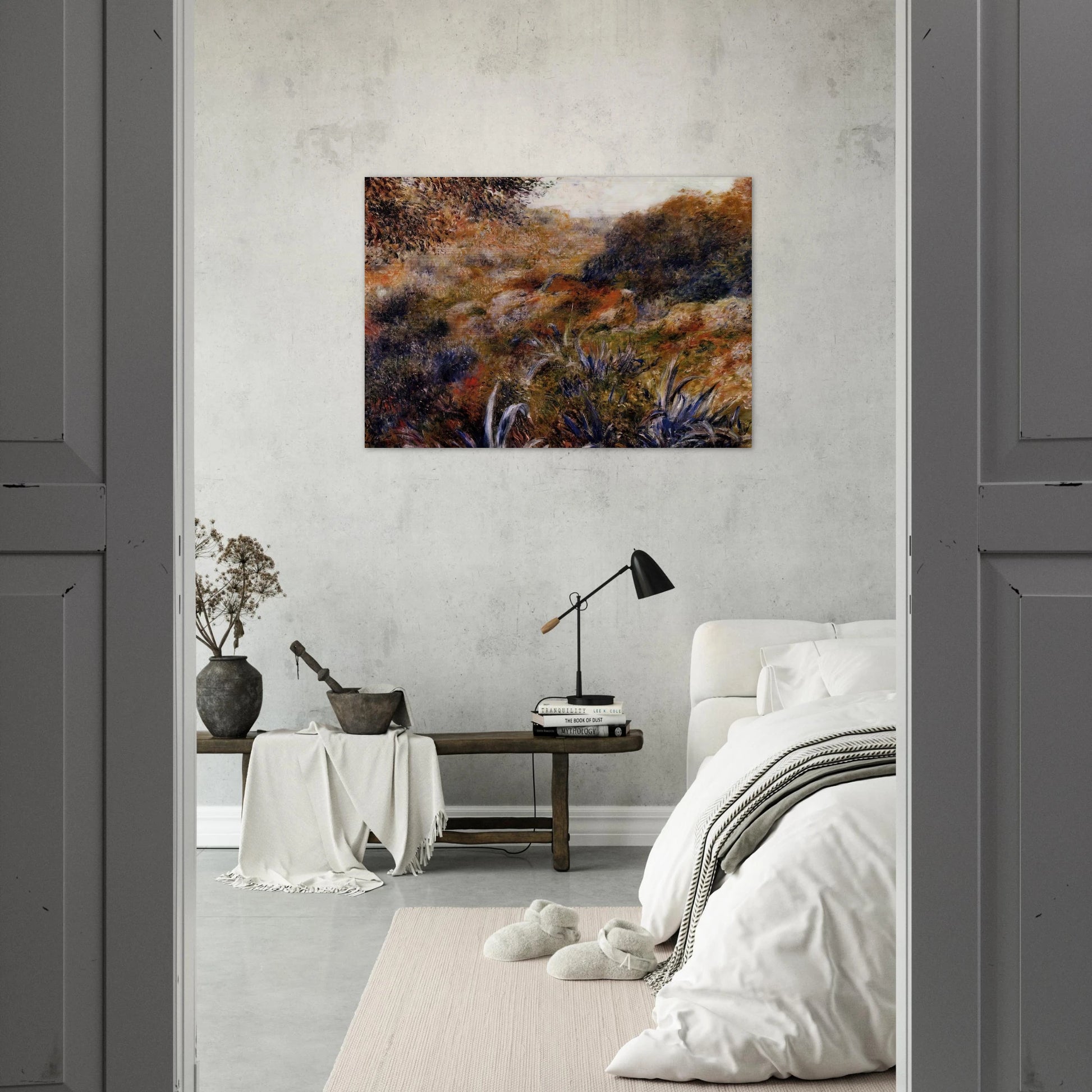 Algerian Landscape The Ravine of the Wild Women - Pierre-Auguste Renoir Brushed Aluminum Print - 70x100 cm / 28x40 inches | Pierre-Auguste Renoir Aluminum Print | Pierre-Auguste Renoir Prints