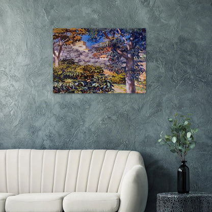 NOON LANDSCAPE - Theo van Rysselberghe Brushed Aluminum Print - 70x100 cm / 28x40 inches | Theo van Rysselberghe Aluminum Print | Theo van Rysselberghe Prints