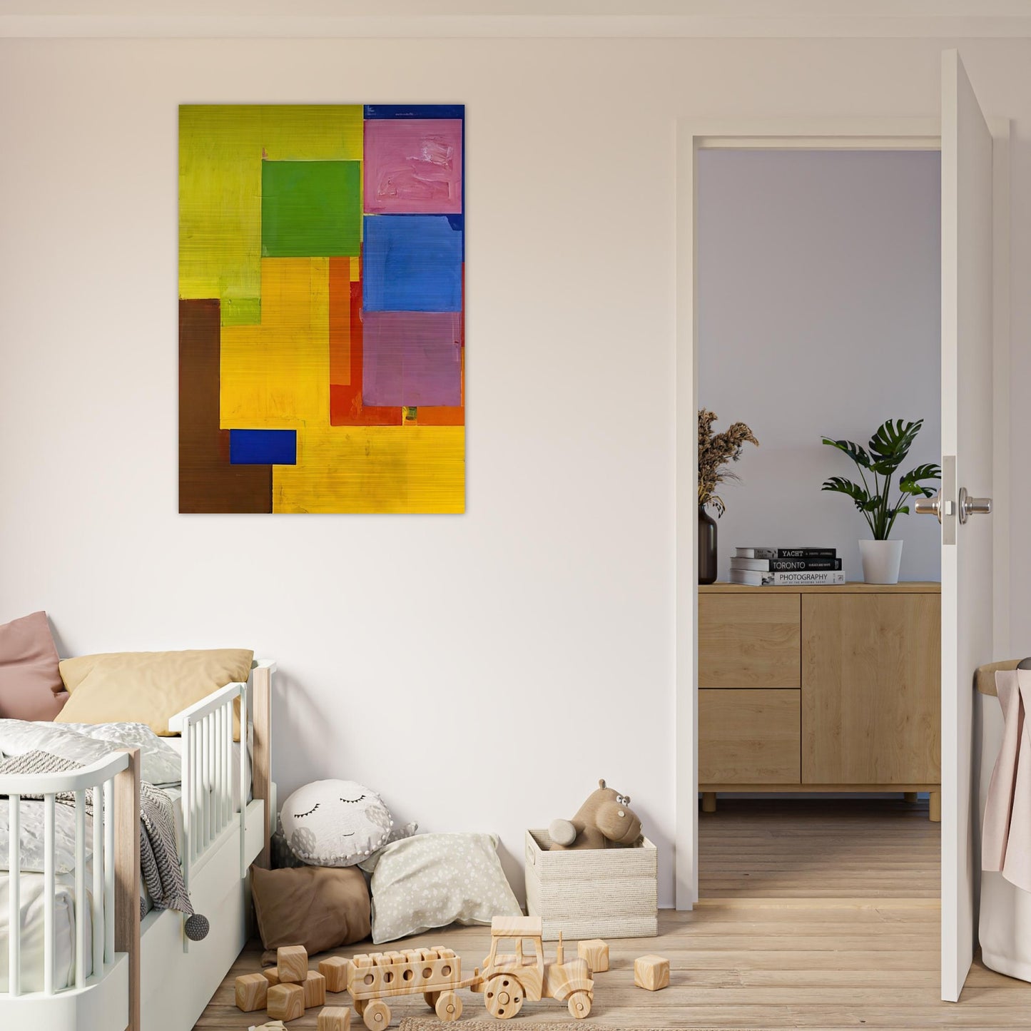 Veluti in Speculum - Hans Hofmann Brushed Aluminum Print - 70x100 cm / 28x40 inches | Hans Hofmann Aluminum Print | Hans Hofmann Prints