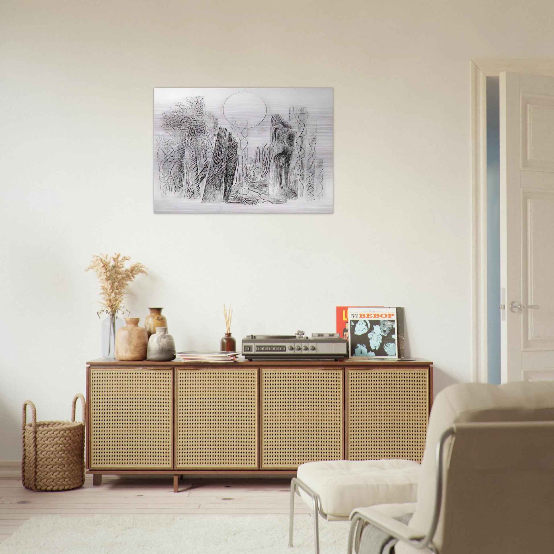 Petrified Forest - Max Ernst Brushed Aluminum Print - 70x100 cm / 28x40 inches | Max Ernst Aluminum Print | Max Ernst Prints