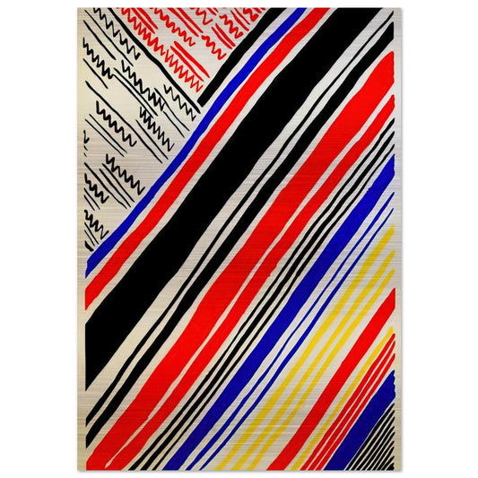 COMPOSITION 11 - Sonia Delaunay Brushed Aluminum Print - 70x100 cm / 28x40 inches | Sonia Delaunay Aluminum Print | Sonia Delaunay Prints