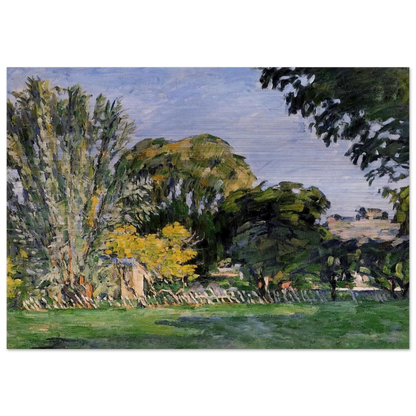 The Trees of Jas de Bouffan - Paul Cézanne Brushed Aluminum Print - 70x100 cm / 28x40 inches | Paul Cézanne Aluminum Print | Paul Cézanne Prints