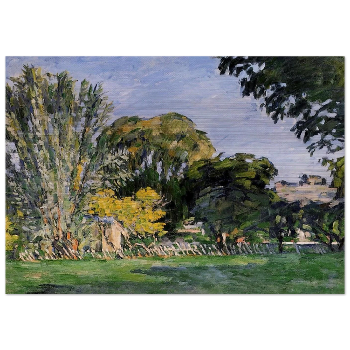 The Trees of Jas de Bouffan - Paul Cézanne Brushed Aluminum Print - 70x100 cm / 28x40 inches | Paul Cézanne Aluminum Print | Paul Cézanne Prints