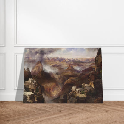 Grand Canyon of the Colorado River - Thomas Moran Brushed Aluminum Print - 70x100 cm / 28x40 inches | Thomas Moran Aluminum Print | Thomas Moran Prints