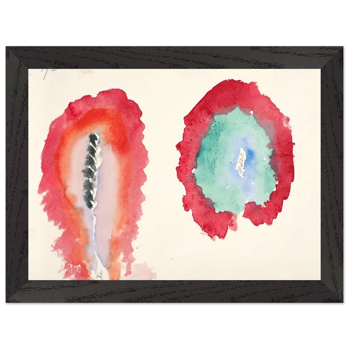 Hilma af Klint - WHEAT AND WORMWOOD 1922 Wall art - 15x20 cm / 6x8 Inches - Fine Art Poster - -