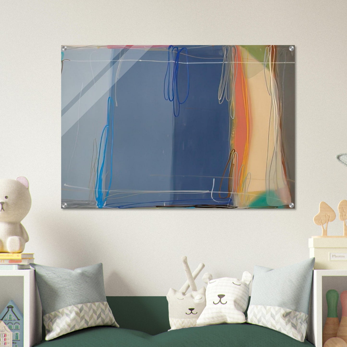 Yours and Mine - 1993 - Larry Zox Acrylic Print - 70x100 cm / 28x40″ inches