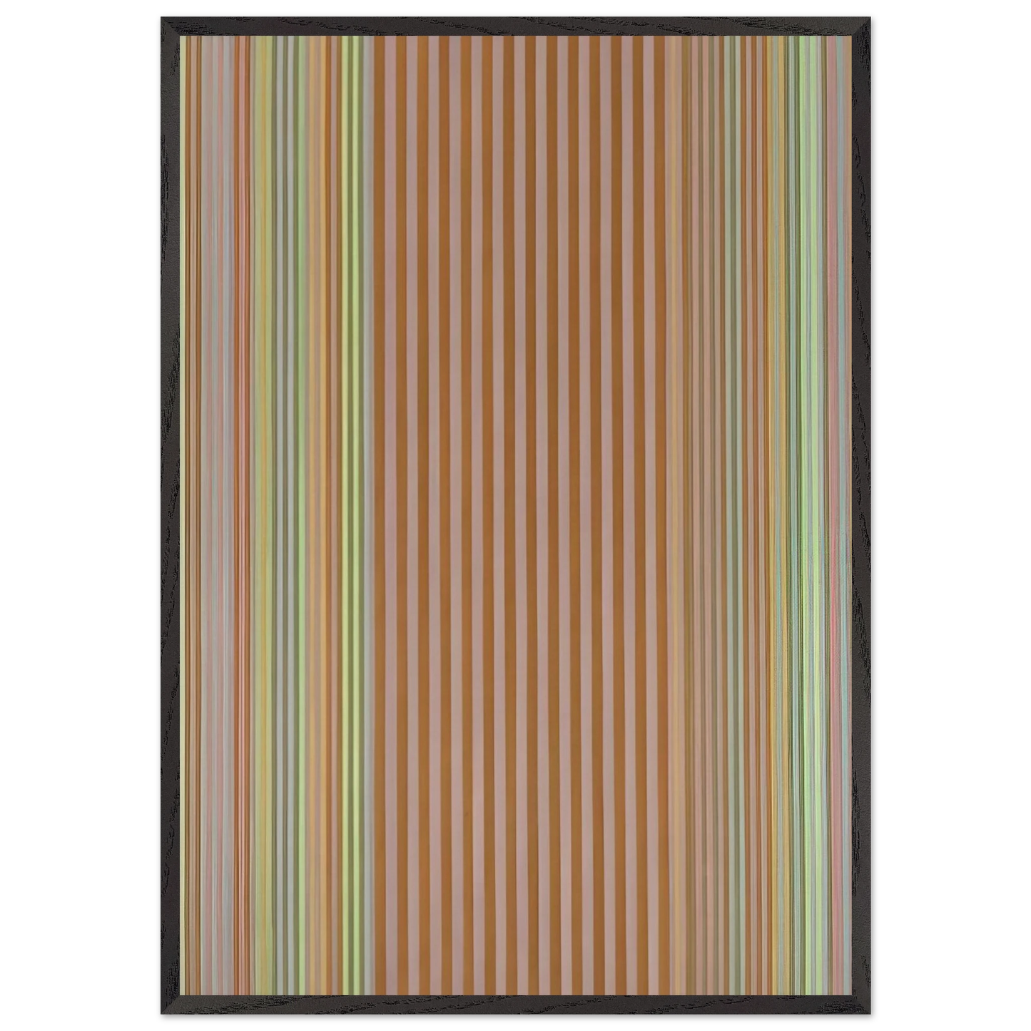 Cannonball - 1969 - Gene Davis 70x100 cm / 28x40 inches Framed Art Print – Black Wooden Frame
