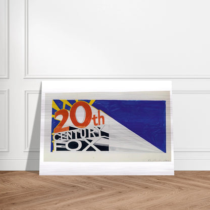 TRADEMARK 3 1962 - Edward Ruscha Brushed Aluminum Print - 70x100 cm / 28x40 inches | Edward Ruscha Aluminum Print | Edward Ruscha Prints