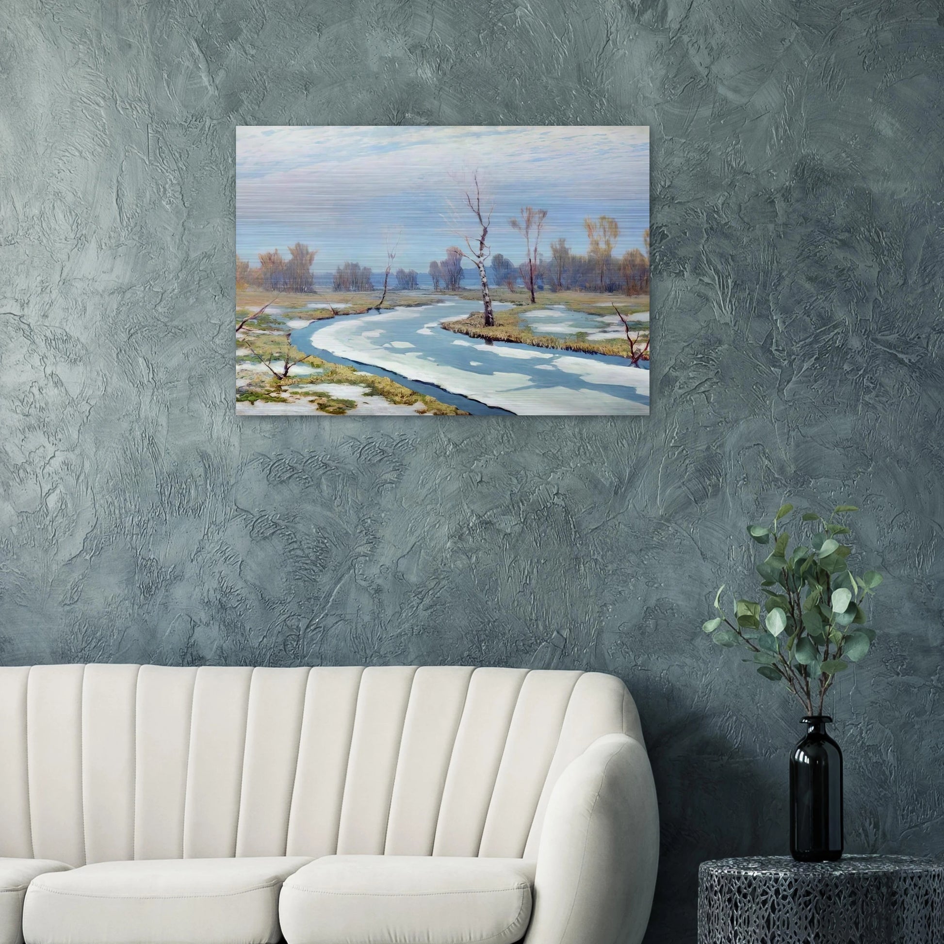 Early spring - Arkhyp Kuindzhi Brushed Aluminum Print - 70x100 cm / 28x40 inches | Arkhyp Kuindzhi Aluminum Print | Arkhyp Kuindzhi Prints