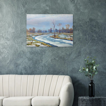 Early spring - Arkhyp Kuindzhi Brushed Aluminum Print - 70x100 cm / 28x40 inches | Arkhyp Kuindzhi Aluminum Print | Arkhyp Kuindzhi Prints