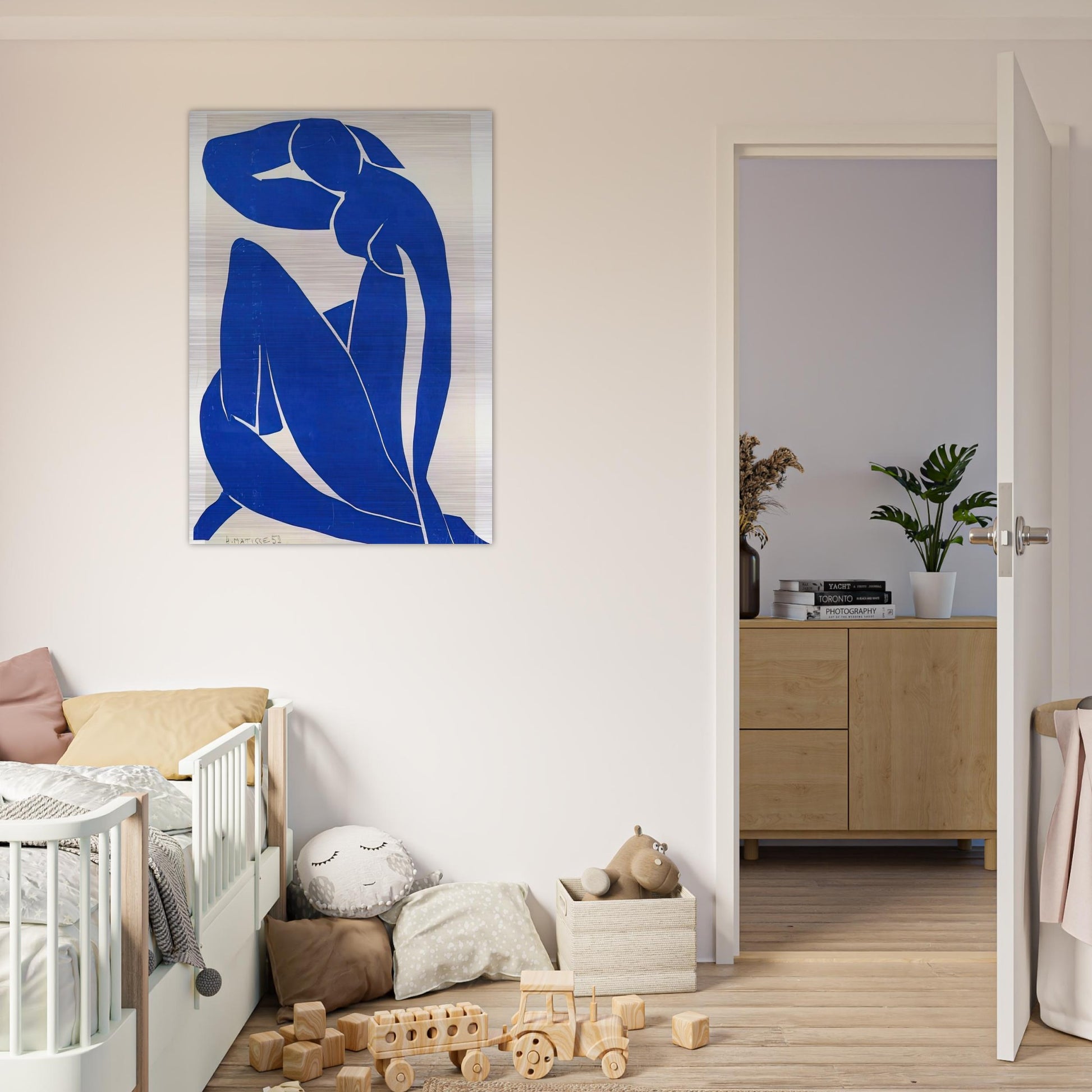 BLUE NUDE 1952 - Henri Matisse Brushed Aluminum Print - 70x100 cm / 28x40 inches | Henri Matisse Aluminum Print | Henri Matisse Prints