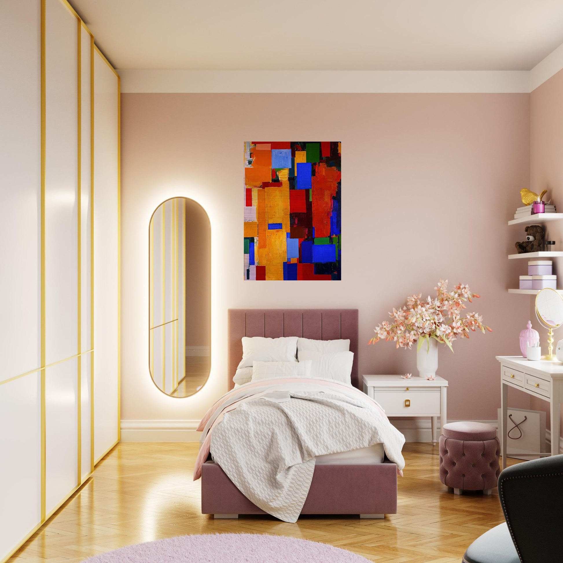 Equinox - Hans Hofmann Brushed Aluminum Print - 70x100 cm / 28x40 inches | Hans Hofmann Aluminum Print | Hans Hofmann Prints