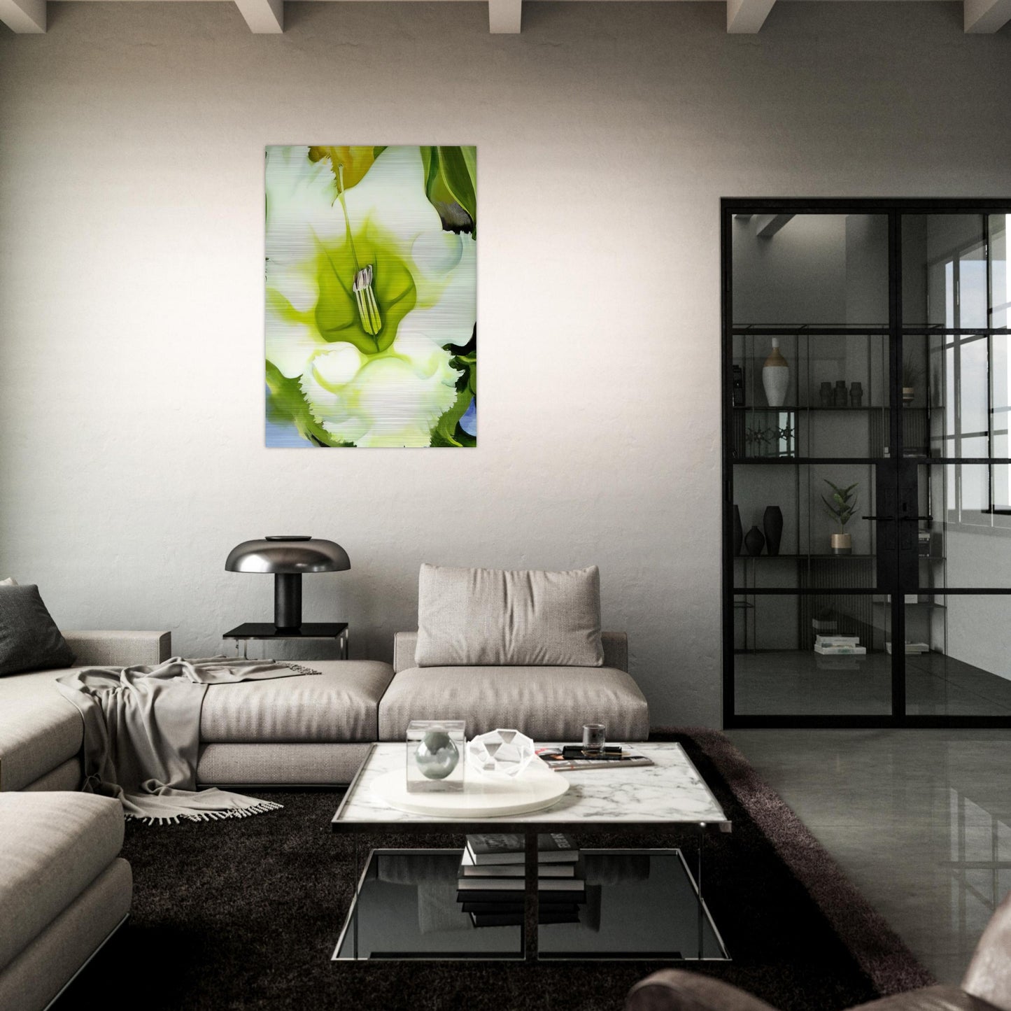 Cup Of Silver Ginger - Georgia O'Keeffe Brushed Aluminum Print - 70x100 cm / 28x40 inches | Georgia O'Keeffe Aluminum Print | Georgia O'Keeffe Prints