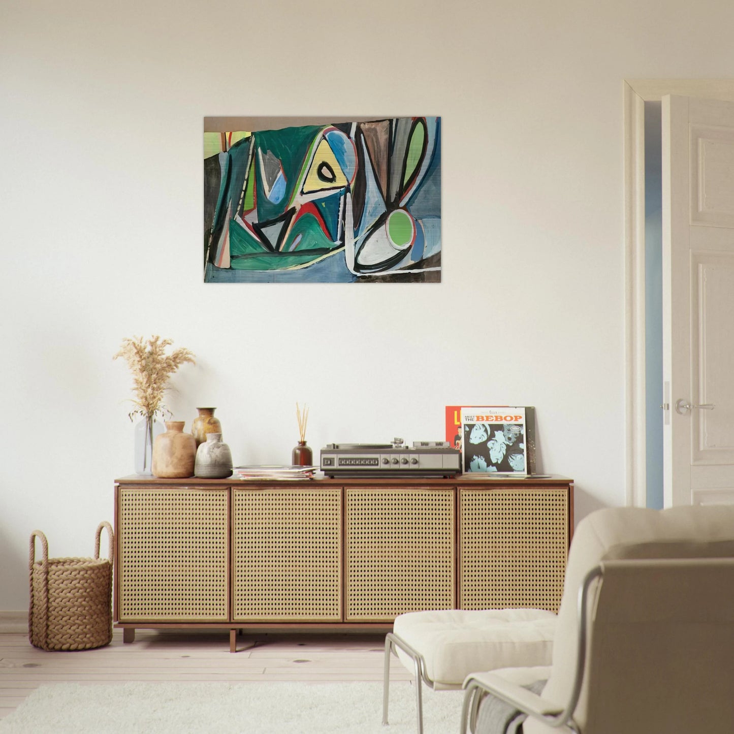 Montrouge - 1948 - Bram van Velde Brushed Aluminum Print - 70x100 cm / 28x40 inches | Bram van Velde Aluminum Print | Bram van Velde Prints