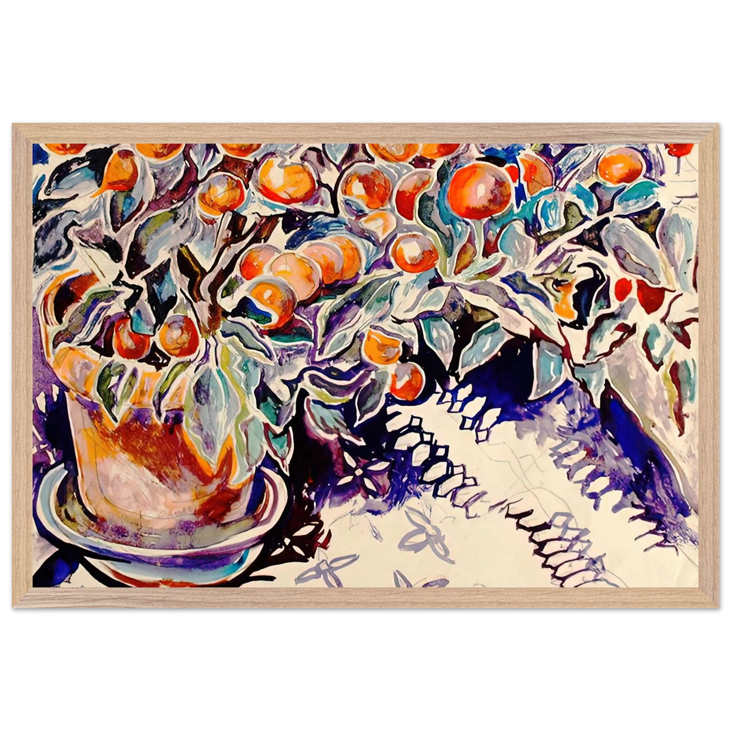 Walter Inglis Anderson - Walter Anderson Wall art - A1 (59.4 x 84.1  cm) - Premium Wooden Framed Poster With Fine Art Paper-canvas - Black frame