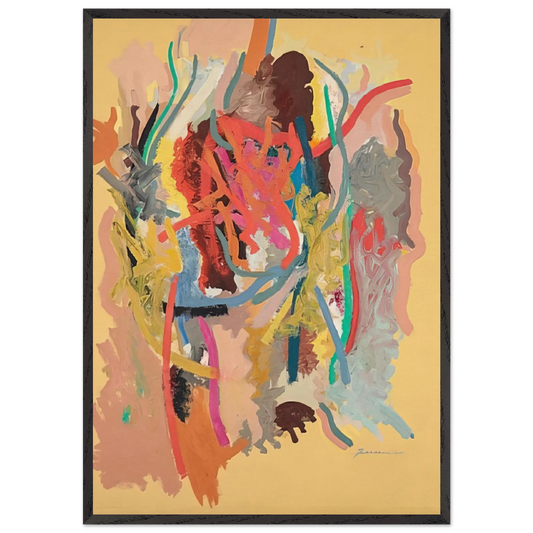 The Changeling - 1964 - John Ferren 70x100 cm / 28x40 inches Framed Art Print – Black Wooden Frame