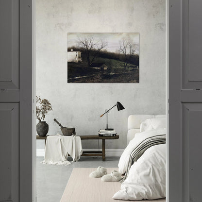 EVENING AT KUERNERS - Andrew Wyeth Brushed Aluminum Print - 70x100 cm / 28x40 inches | Andrew Wyeth Aluminum Print | Andrew Wyeth Prints