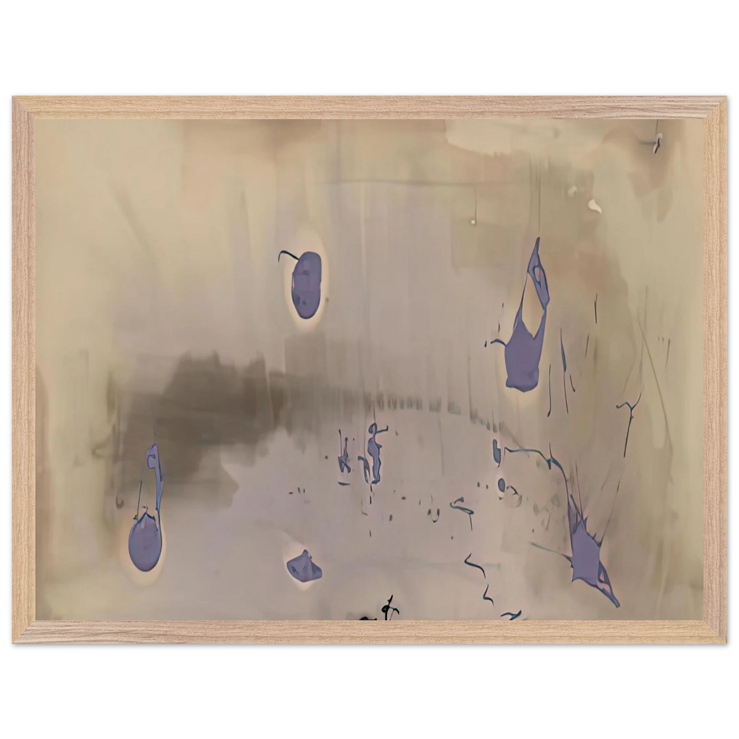 Helen Frankenthaler - Sacrifice Decision, 1981- Wall Art - 30x40 cm / 12x16 inches - Premium Wooden Framed Poster With Fine Art Paper-canvas - White frame