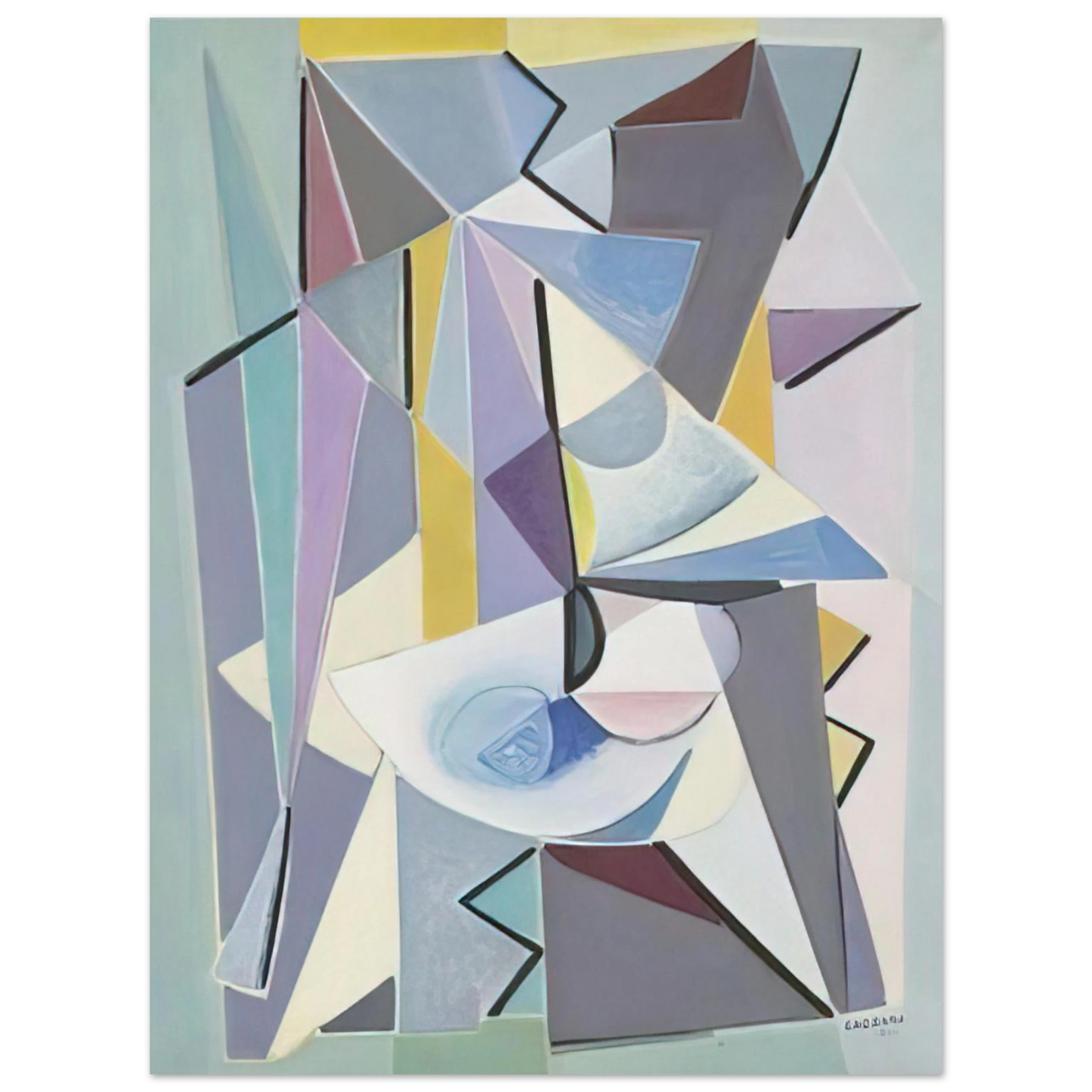 Bice Lazzari - Composizione - 1951  75x100 cm / 30x40inches Fine Art Poster