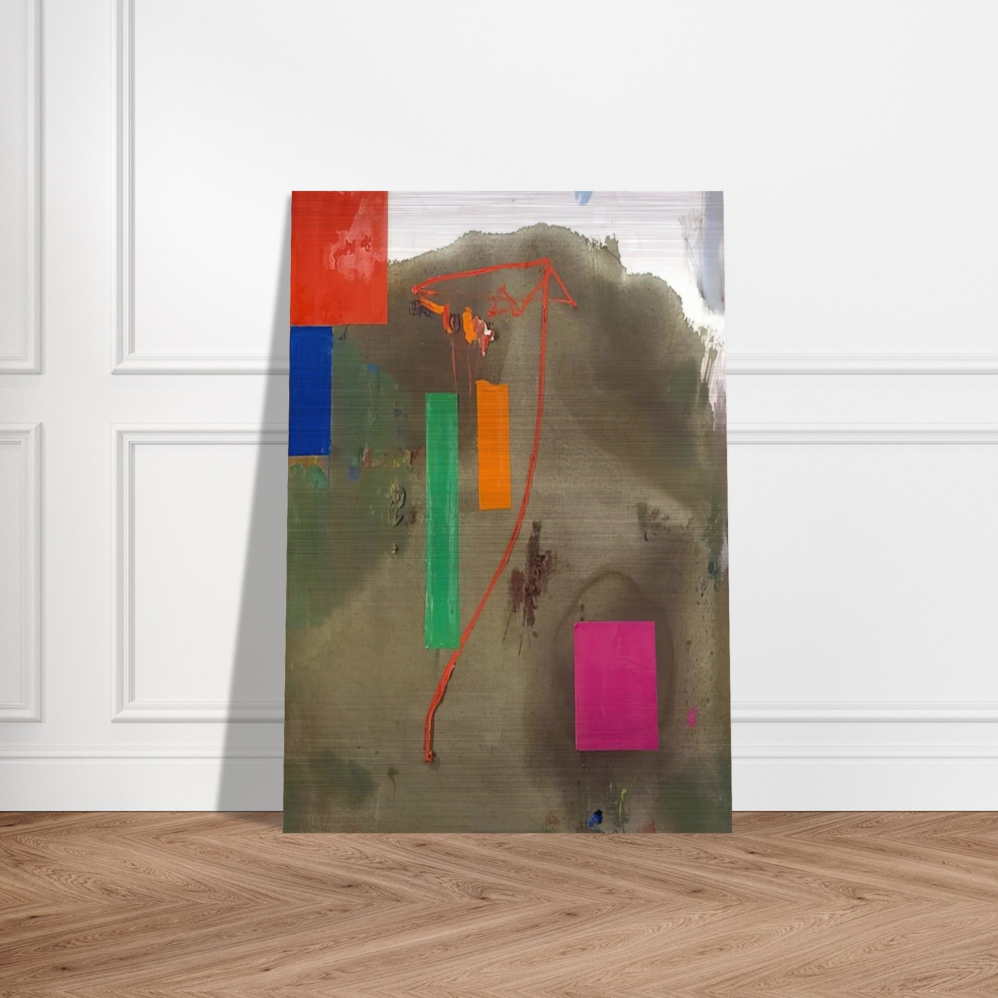 Lonely Journey - Hans Hofmann Brushed Aluminum Print - 70x100 cm / 28x40 inches | Hans Hofmann Aluminum Print | Hans Hofmann Prints