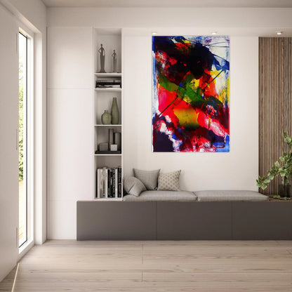 Amadeus - Abstract Expressionism, Lyrical Abstraction - Paul Jenkins Art Prints - 100x150 cm / 40x60″ inches | Paul Jenkins Poster | Paul Jenkins Prints